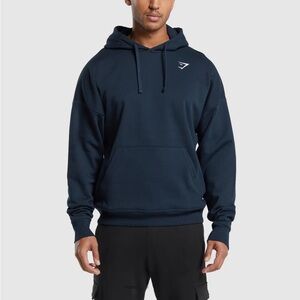 navy blue women’s gymshark hoodie, size large